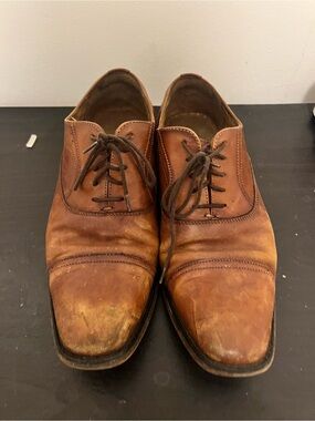 Florsheim Men's Brown Leather Lace-Up Dress Shoes